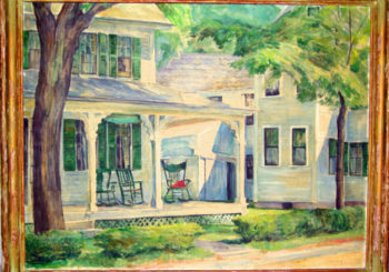 Beatrice Cuming New England Houses Oil Painting